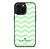 KATE SPADE NEW YORK LOGO GREEN CHEVRON PATTERN iPhone 16 Pro Max Case Cover