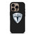 TESLA MOTORS EMBLEM CARBON iPhone 16 Pro Case Cover