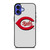 CINCINNATI REDS LOGO BASEBALL MLB TEAM ICON iPhone 16 Plus Case Cover