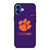CLEMSON TIGERS LOGO UNIVERSITY FOOTBALL PAW NIKE ICON iPhone 16 Plus Case Cover
