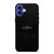 COACH NEW YORK BLACK LEATHERWARE LOGO ICON iPhone 16 Plus Case Cover