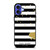 KATE SPADE NEW YORK LOGO GOLDEN POLKADOTS STRIPES PATTERN iPhone 16 Plus Case Cover