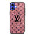 LOUIS VUITTON LV LOGO PINK SPARKLE iPhone 16 Plus Case Cover