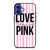 LOVE VICTORIA'S SECRET PINK LOGO iPhone 16 Plus Case Cover
