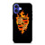 PORSCHE LOGO CAR ON FIRE iPhone 16 Plus Case Cover