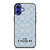 COACH NEW YORK BLUE LOGO PATTERN iPhone 16 Case Cover
