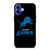 DETROIT LIONS BLACK LOGO iPhone 16 Case Cover