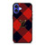 LOUIS VUITTON LV LOGO PATTERN RED iPhone 16 Case Cover