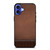 LV LOUIS VUITTON LOGO BROWN LEATHER BAG iPhone 16 Case Cover