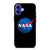 NASA LOGO BLACK iPhone 16 Case Cover
