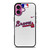 ATLANTA BRAVES ICON MLB BASEBALL TEAM LOGO iPhone 16 Plus Case Cover