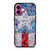 CAPTAIN AMERICA LOGO COLLAGE iPhone 16 Plus Case Cover