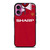 MANCHESTER UNITED FC CLASSIC JERSEY SHARP iPhone 16 Plus Case Cover