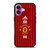 MANCHESTER UNITED FC LOGO FOOTBALL ADIDAS STRIPES iPhone 16 Plus Case Cover