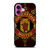 MANCHESTER UNITED LOGO ART iPhone 16 Plus Case Cover