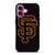SAN FRANCISCO GIANTS BLACK LOGO iPhone 16 Plus Case Cover