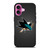 SAN JOSE SHARKS METAL iPhone 16 Plus Case Cover