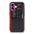 SANGEAN RED RADIO iPhone 16 Plus Case Cover