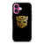 TRANSFORMERS AUTOBOT LOGO GOLD iPhone 16 Plus Case Cover
