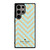 KATE SPADE NEW YORK LOGO GOLDEN GREEN CHEVRON PATTERN Samsung Galaxy S24 Ultra Case Cover