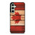 CANADA FLAG WOOD Samsung Galaxy S24 FE Case Cover