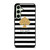KATE SPADE NEW YORK GOLD LOGO STRIPES PATTERN Samsung Galaxy S24 FE Case Cover