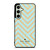 KATE SPADE NEW YORK LOGO GOLDEN GREEN CHEVRON PATTERN Samsung Galaxy S24 FE Case Cover