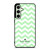 KATE SPADE NEW YORK LOGO GREEN CHEVRON PATTERN Samsung Galaxy S24 FE Case Cover
