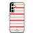KATE SPADE NEW YORK STRIPES RED WHITE Samsung Galaxy S24 FE Case Cover