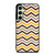 YELLOW BROWN CHEVRON PATTERN Samsung Galaxy S24 FE Case Cover