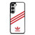 ADIDAS ORIGINALS STRIPES WHITE RED Samsung Galaxy S23 Case Cover