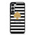 KATE SPADE NEW YORK GOLD LOGO STRIPES PATTERN Samsung Galaxy S23 Case Cover