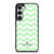 KATE SPADE NEW YORK LOGO GREEN CHEVRON PATTERN Samsung Galaxy S23 Case Cover