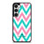 KATE SPADE NEW YORK LOGO GREEN PINK CHEVRON PATTERN Samsung Galaxy S23 Case Cover