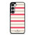 KATE SPADE NEW YORK STRIPES RED WHITE Samsung Galaxy S23 Case Cover