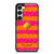 KATE SPADE NEW YORK YELLOW PINK STRIPES GLITTER Samsung Galaxy S23 Case Cover