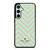 KATE SPADE NEW YORK LOGO GOLDEN GREEN CHEVRON PATTERN Samsung Galaxy S23 FE Case Cover