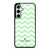 KATE SPADE NEW YORK LOGO GREEN CHEVRON PATTERN Samsung Galaxy S23 FE Case Cover