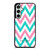 KATE SPADE NEW YORK LOGO GREEN PINK CHEVRON PATTERN Samsung Galaxy S23 FE Case Cover