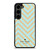 KATE SPADE NEW YORK LOGO GOLDEN GREEN CHEVRON PATTERN Samsung Galaxy S23 Plus Case Cover