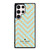 KATE SPADE NEW YORK LOGO GOLDEN GREEN CHEVRON PATTERN Samsung Galaxy S23 Ultra Case Cover