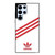 ADIDAS ORIGINALS STRIPES WHITE RED Samsung Galaxy S22 Ultra Case Cover