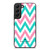KATE SPADE NEW YORK LOGO GREEN PINK CHEVRON PATTERN Samsung Galaxy S22 Plus Case Cover