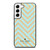 KATE SPADE NEW YORK LOGO GOLDEN GREEN CHEVRON PATTERN Samsung Galaxy S22 Case Cover