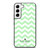 KATE SPADE NEW YORK LOGO GREEN CHEVRON PATTERN Samsung Galaxy S22 Case Cover