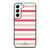 KATE SPADE NEW YORK STRIPES RED WHITE Samsung Galaxy S22 Case Cover