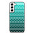 OMBRE TEAL CHEVRON Samsung Galaxy S22 Case Cover