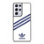 ADIDAS ORIGINALS STRIPES WHITE ROYAL BLUE Samsung Galaxy S21 Ultra Case Cover