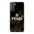 FENDI FASHION ROMA LOGO BLACK MARBLE Samsung Galaxy S21 Plus Case Cover