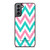 KATE SPADE NEW YORK LOGO GREEN PINK CHEVRON PATTERN Samsung Galaxy S21 Plus Case Cover